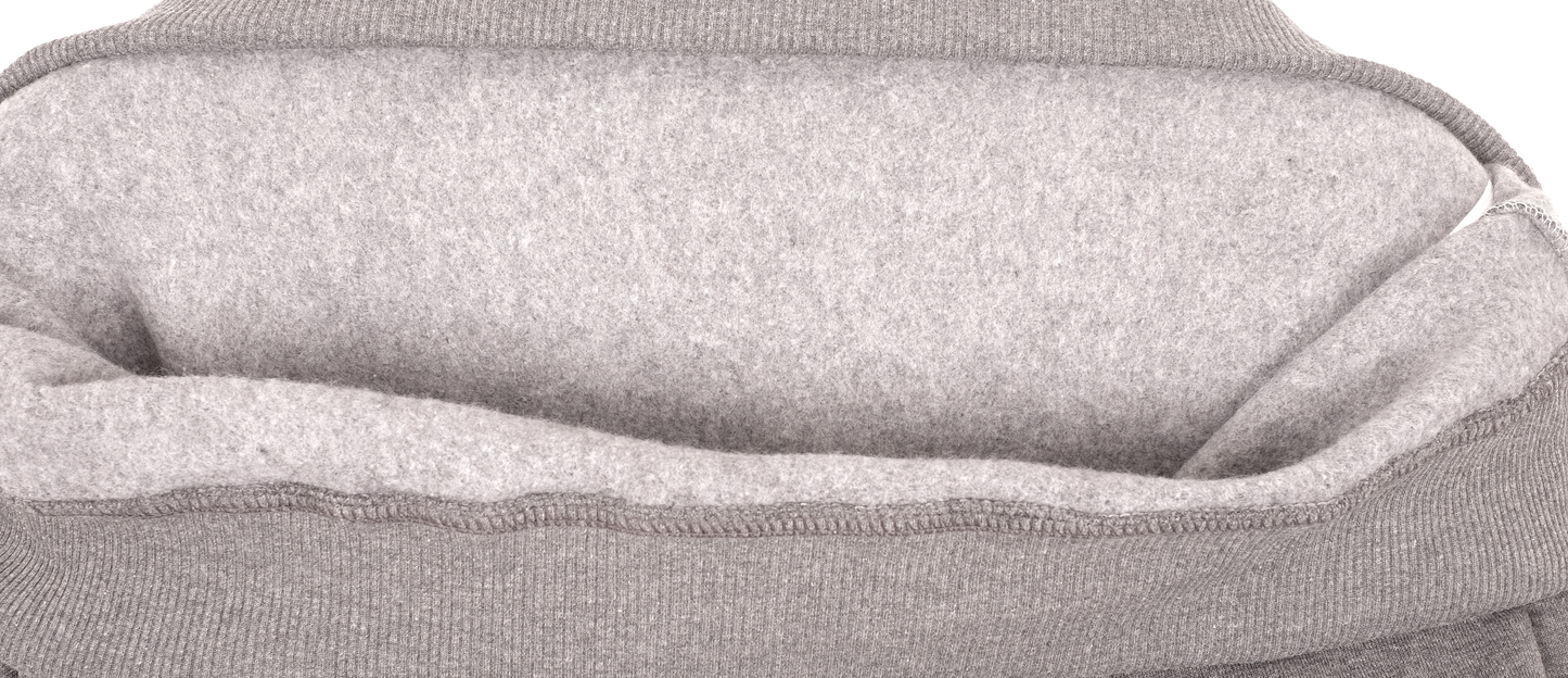 Fleece-Pullover Grau